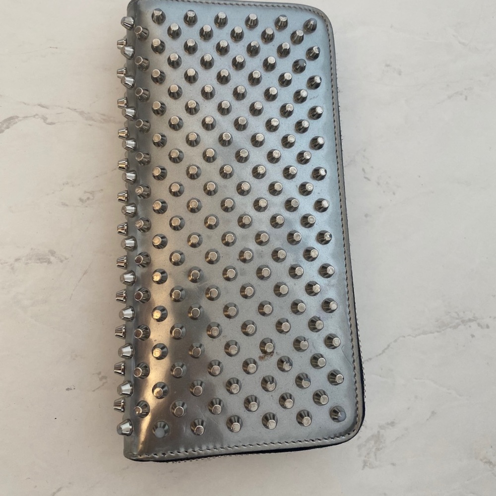 Christian Louboutin silver stud wallet